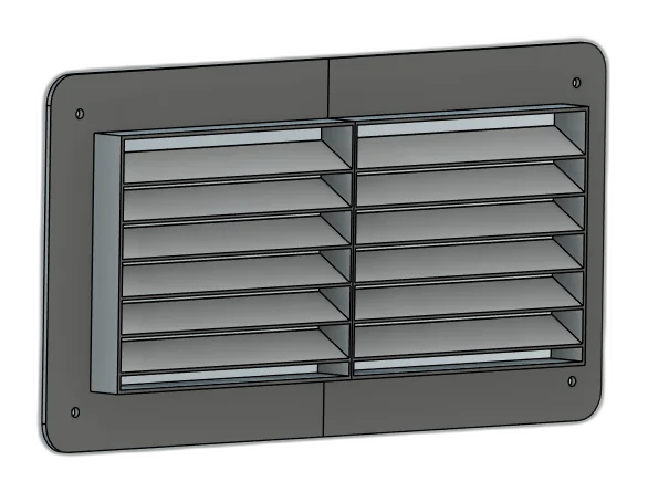 Rejilla rectangular